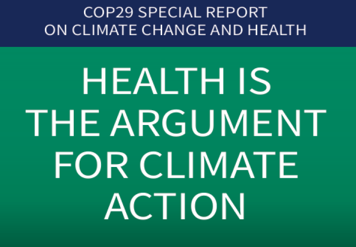 COP29 Report-Climate change & Health-cover