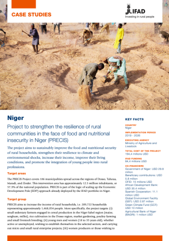 IFAD_PRECIS Case Study-Niger-cover (Oct2024)