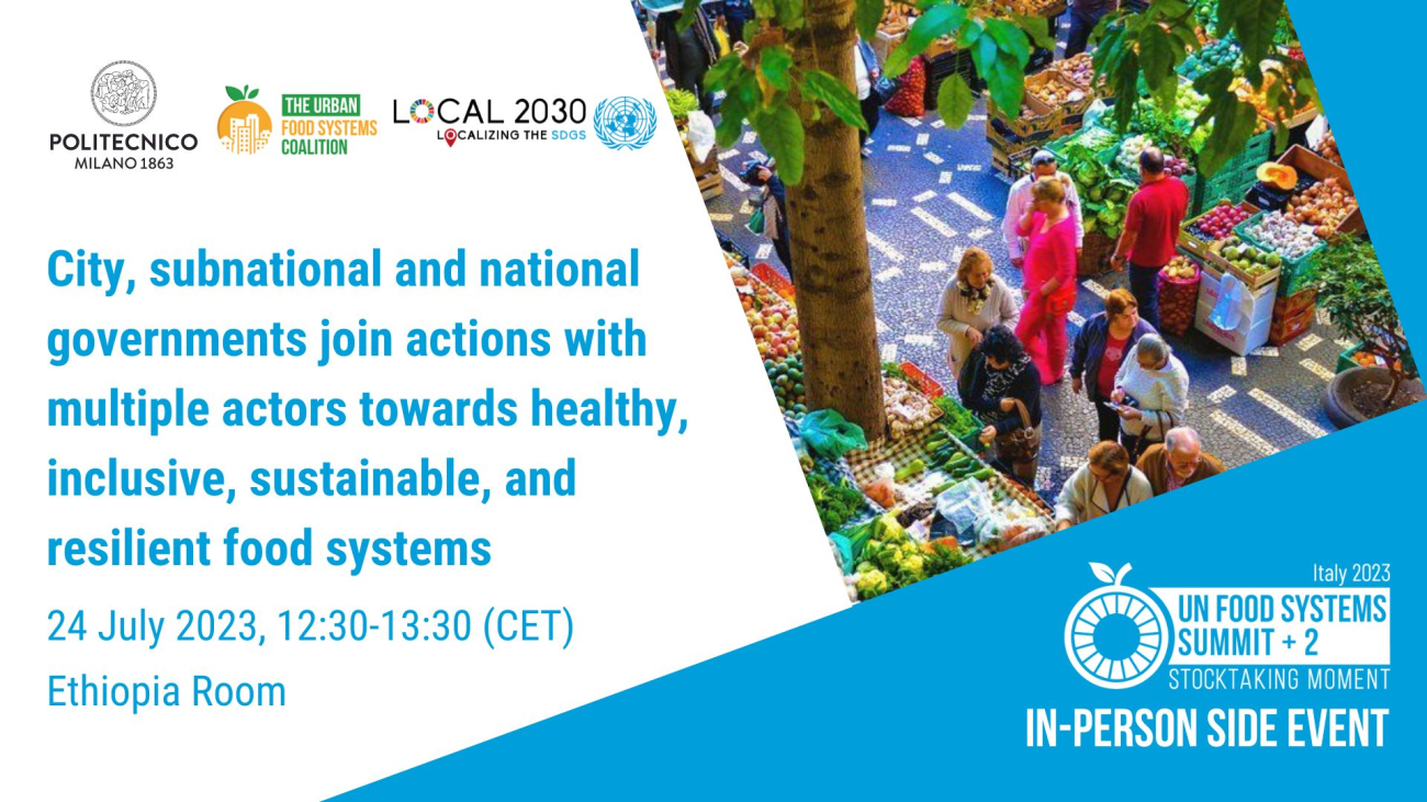 Save the Date - UNFSS+2 side event -  Cities & more (24 July 2023)