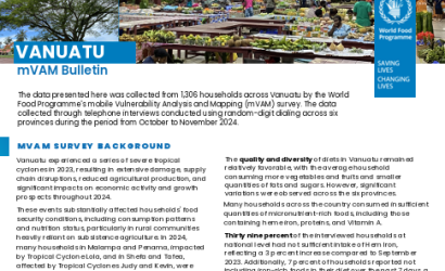 WFP-Vanuatu mVAM Bulletin-cover (Jan2025)